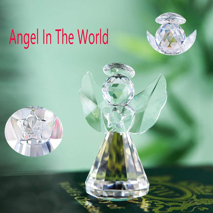 HDCRYSTALGIFTS 3.3'' Crystal Bird Figurine Collectible Art Glass Animal Figurines Table Home Decor Paperweight Valentine’s Day for Women