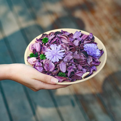 Spring Potpourri Bags,Vanilla Scented Potpourri Bowl Fillers,Dried Flowers,Home Fragrance Sachet of Petal, Vase Decor (White Caramel)-Mini
