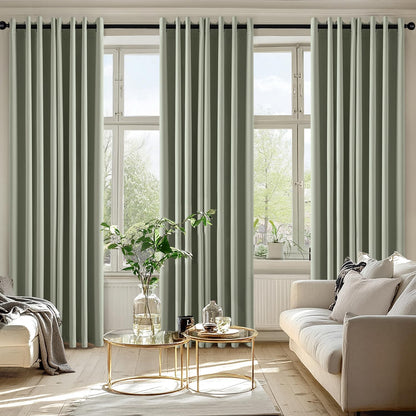 MIULEE Blackout Curtains for Bedroom Living Room 2 Panels, Thermal Insulated Room Darkening Drapes Grommet Noise Reducing Light Blocking Window Treatments 63 Inches Long 40x63 Inch Black - Colors B