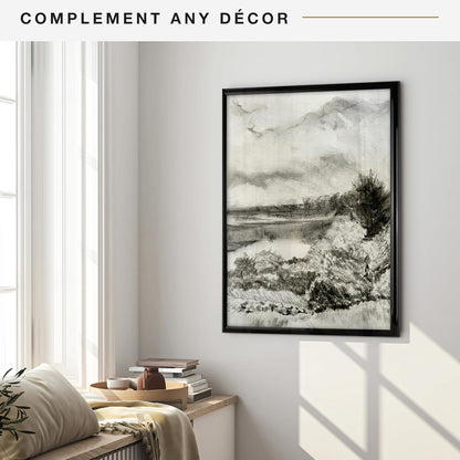 MCS Trendsetter 24x36 Poster Frame Black High-Gloss, Vertical & Horizontal Wall Hanging Large Picture Frame for Photos, Posters & Art Prints (1-Pack)