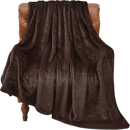 BEDELITE Fleece Blanket Black Throw Blankets for Couch & Bed, Luxury Plush Cozy Fuzzy Blanket 50x60 inches, Super Soft Warm Lightweight Throw Blanket for Travel Camping - Colors A