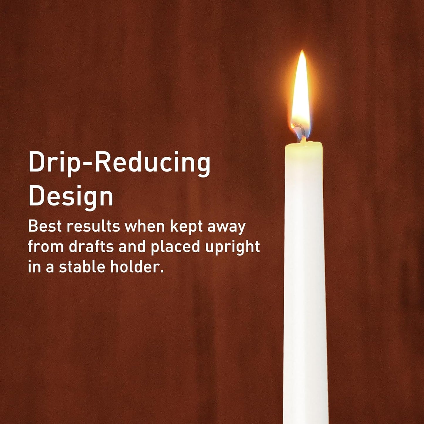 Viyffo Taper Candles, 10 Inch, 4 Pack, Olive Glow – Unscented, Dripless & Smokeless Design, Up to 8 Hour Burn – Long Tall Taper Candlesticks for Wedding, Dinner & Home Decor