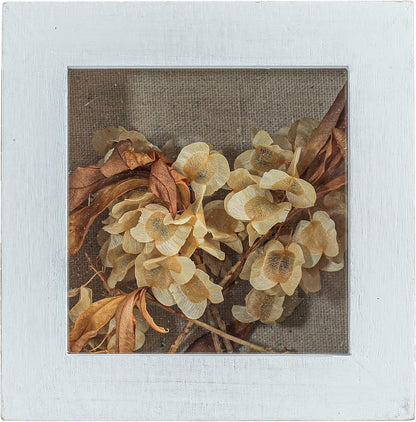Freezing point Shadow Box Frame 8x8 Shadow Boxes Display Case with Linen Back Memorabilia Awards Medals Bouquet Photos Picture Badge Wedding Memory Box for Keepsakes Carbonized Small Pin Board