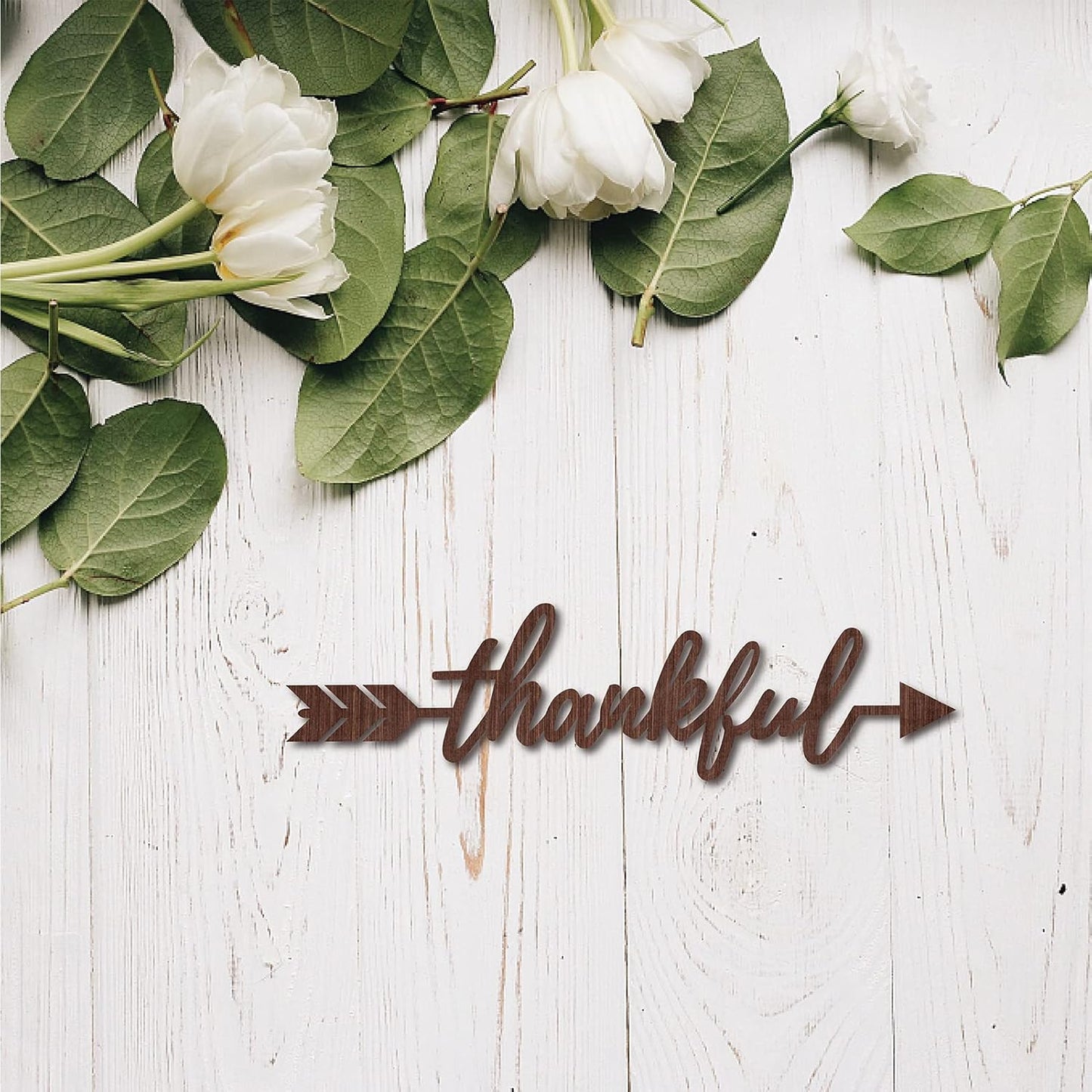 CREATCABIN Cutout Sign Family Letter Wooden Wall Art Decor Wood Word Sculpture Signs Rustic Farmhouse for Housewarming Home Front Door Entryway Wall Decoration, Brown, 11.9 x 5.5inch