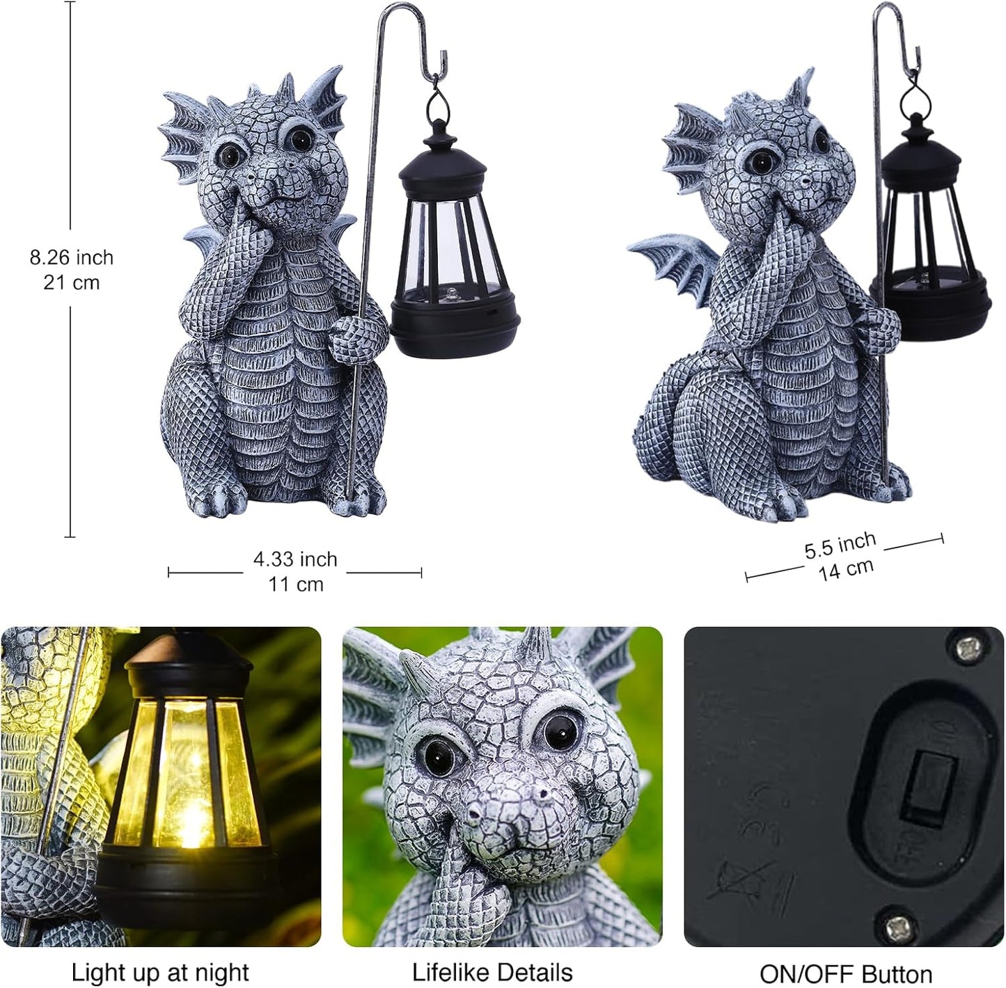 Goodeco Elephant Statue for Garden Decor with Gift Appeal - Ideal Gifts for Women, Mom or Birthdays, Beautifully Crafted Outdoor & Home Decor to Wow Your Guests (11" Elephant)