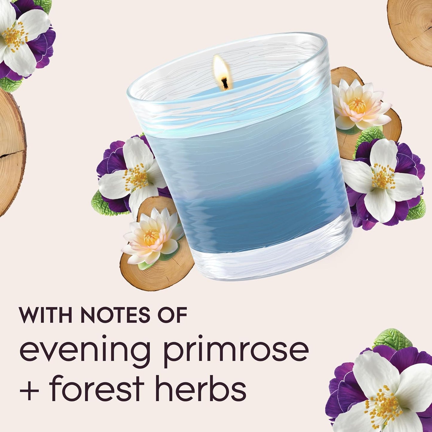 Glade 1-Wick Scented Candle Jar, Angel Whispers, Air Freshener Infused with Essential Oils, 4.08 Oz, 2 Count