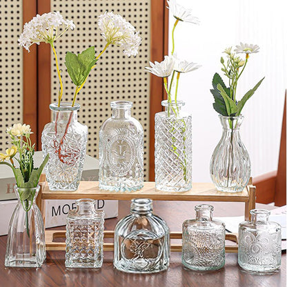Glass Bud Vase Set of 32 pcs,Bud Vases in Bulk,Small Vases for Centerpieces, Mini Flower Vase Bulk for Rustic Wedding Home Table Decorations