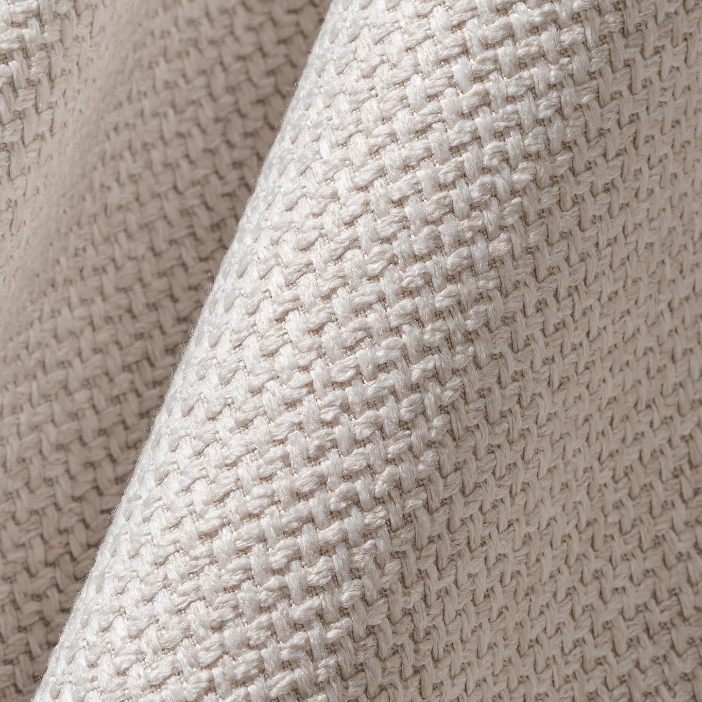 YDKGL Pack of 2 Pillow Covers 18x18, Beige Cream, Couch Decorative Boho Farmhouse Neutral Throw Pillow Case Covers with Zipper, for Living Room Bedroom Soft Pillowcase