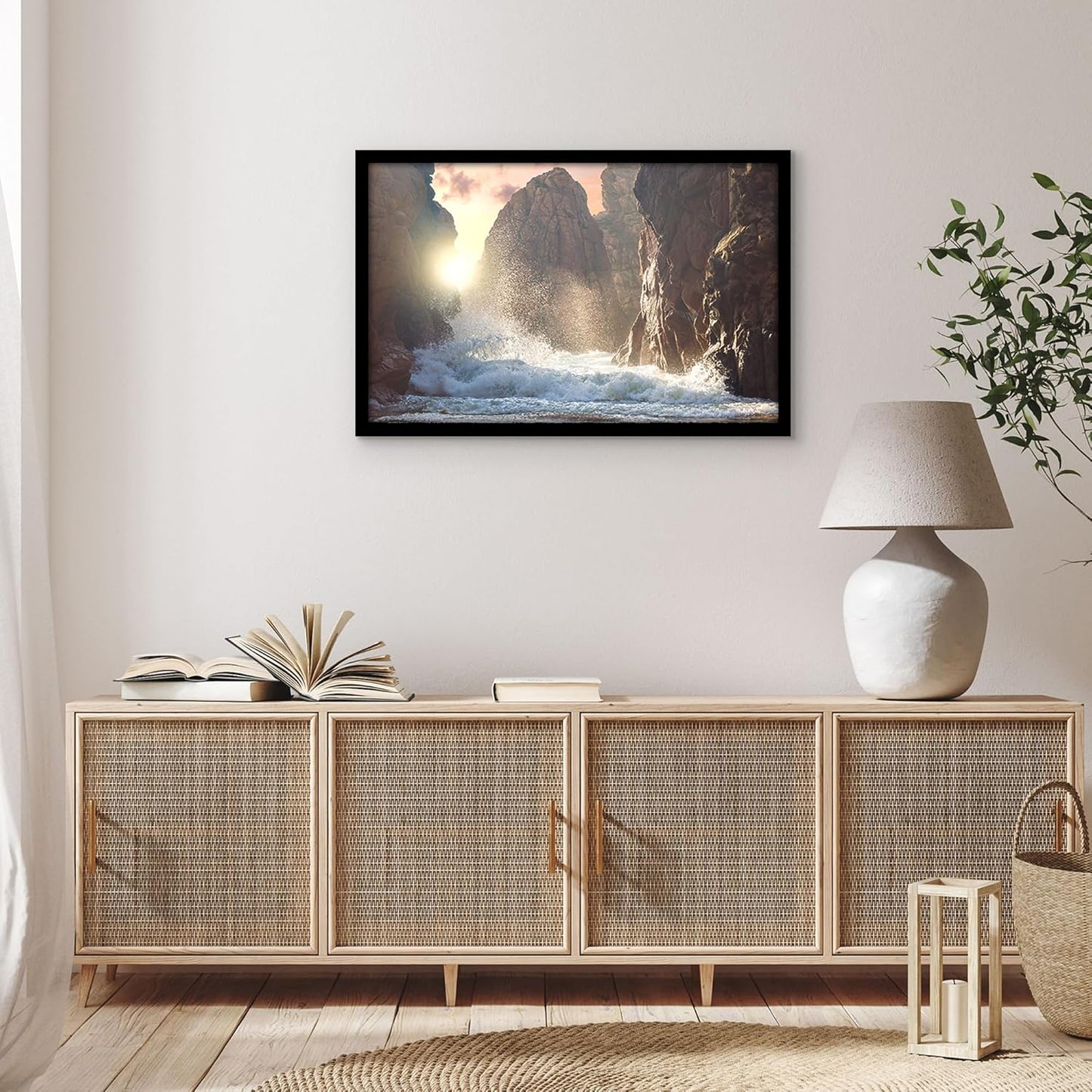 Americanflat 16x20 Picture Frame with Polished Plexiglass - Black Picture Frame - Wide Photo Frames Made of Engineered Wood for Vertical or Horizontal Wall Display - Epic Collection - Black - Colors A