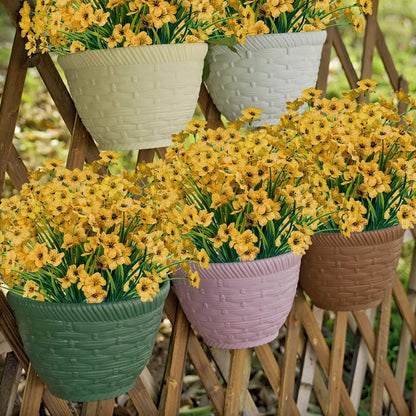 Lnoicy Artificial Greenery Plants Outdoor UV Resistant Fake Plants Boxwood Shrubs Grass,20 Bundles for Farmhouse Home Garden Office Patio Backyard Wedding and Indoor Outdoor Decoration