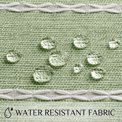 Softalker Outdoor Tablecloth Rectangle, Waterproof Linen Cotton Farmhouse Table Cloths with Tassel, Heavy Weight Wrinkle Free Boho Table Cover for Picnic Camping Dining - 55 x 70 Inch, Coffee Lines