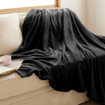 Bedsure GentleSoft Fleece Throw Blanket for Couch Grey - Lightweight Plush Fuzzy Cozy Soft Blankets and Throws for Sofa, Couch, Travel, Camping, 50x60 inches - Colors A