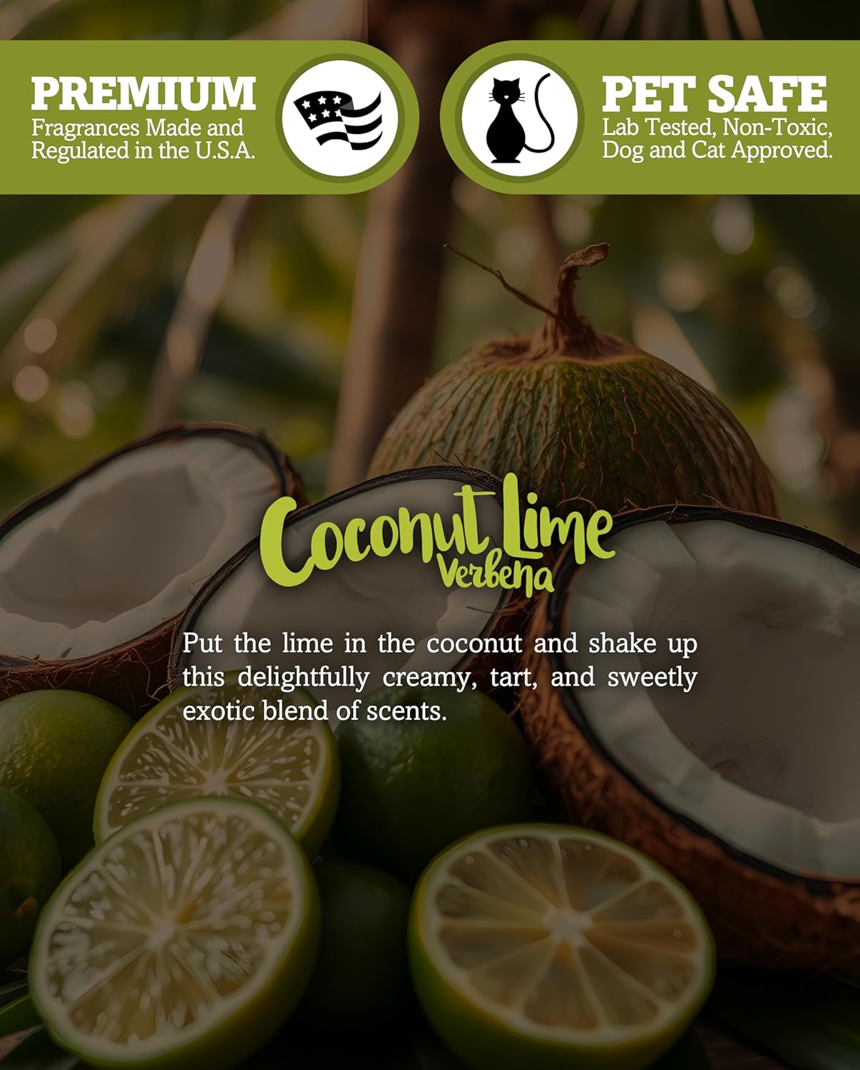 Shortie's Candle Company Coconut Cove Premium Tealight Candles - 6 White Highly Scented Tea Lights - Beautiful Candlelight - Made in the USA - Fruit & Berry Collection
