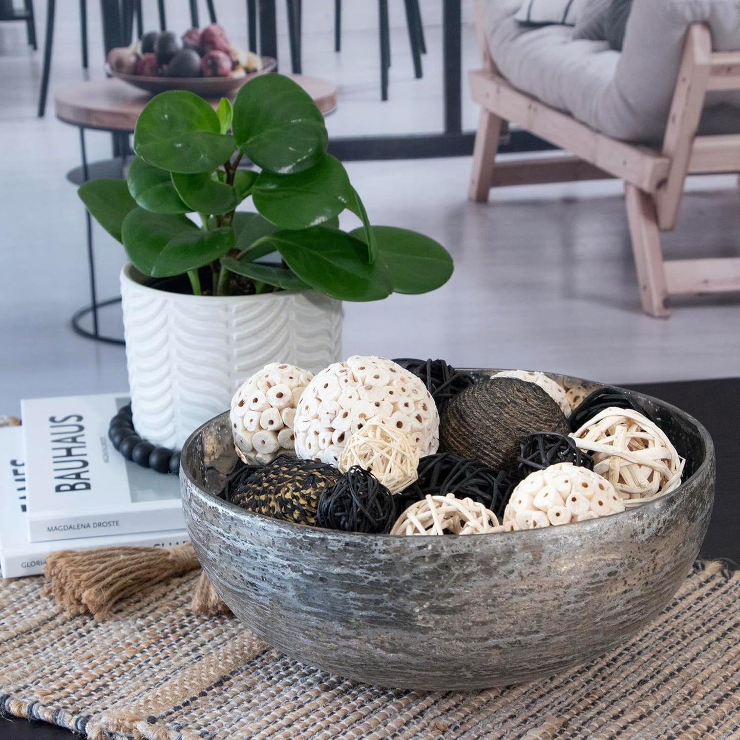 ANDALUCA Decorative Balls Bag Bowl Filler Home Decor (Beige)