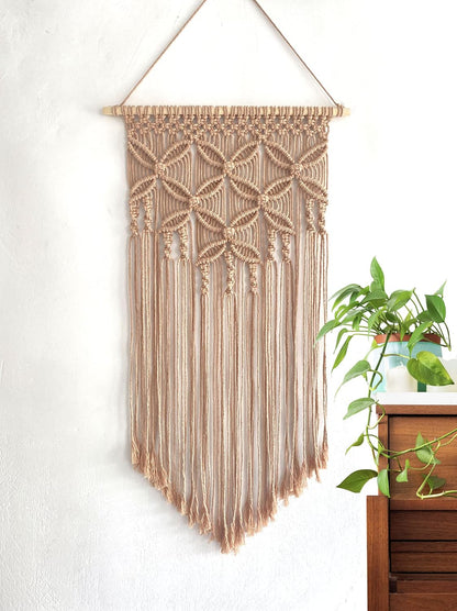 Handmade Cotton Home Decor Macrame Wall Hanging Navy