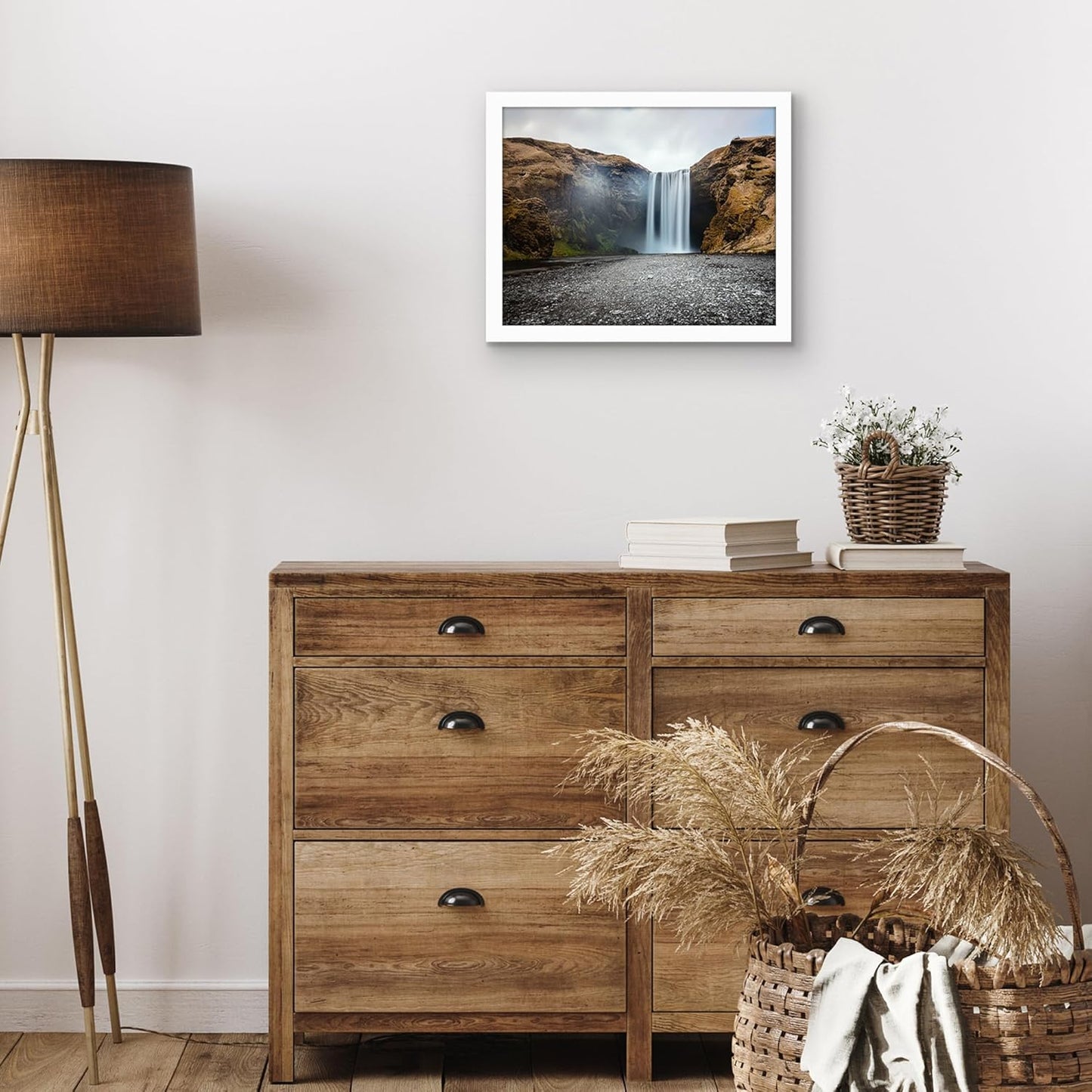 Americanflat 12x18 Poster Frame with Shatter-Resistant Glass - Signature Collection - Gallery-Style Frames Made of Engineered Wood - Photo Frame for Wall Display - Black - Colors C