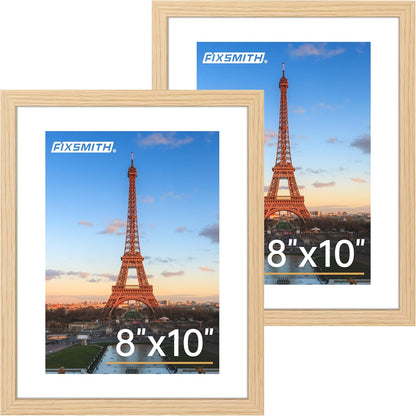 FIXSMITH 10 Pack Picture Frames Collage Wall Decor for Mounting or Tabletop Display, Gallery Wall Frame Set with Two 8x10 Black Frames, Four 5x7 Frames and Four 4x6 Frames, Multi-Pack Photo Frame Set
