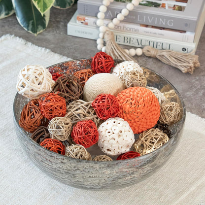 ANDALUCA Decorative Balls Bag Bowl Filler Home Decor (Beige)