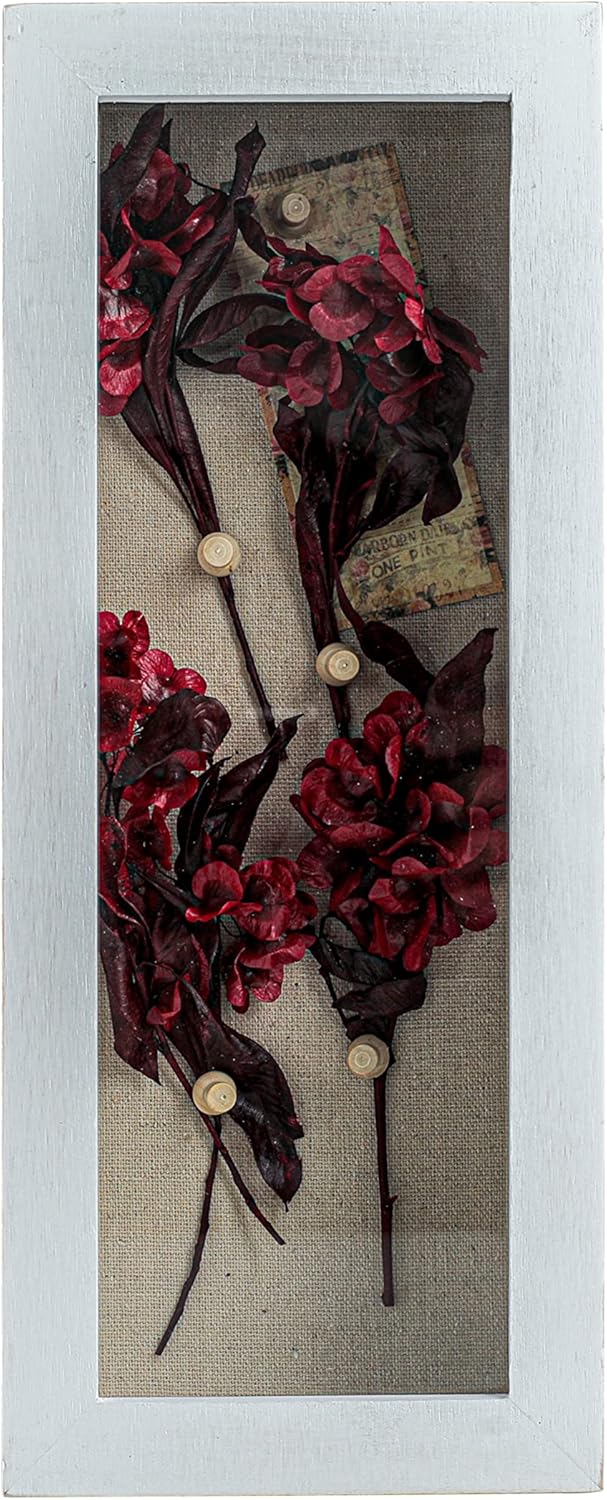 Freezing point Shadow Box Frame 8x8 Shadow Boxes Display Case with Linen Back Memorabilia Awards Medals Bouquet Photos Picture Badge Wedding Memory Box for Keepsakes Carbonized Small Pin Board
