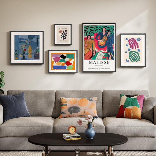 Framed William Morris Wall Art Set of 4, Vintage Botanical Floral Fruit Pattern Canvas Prints Artwork for Walls, Retro Natural Square Picture for Living Rooms Dining Room Hallway Wall Decor, 12x12 In - Colors B