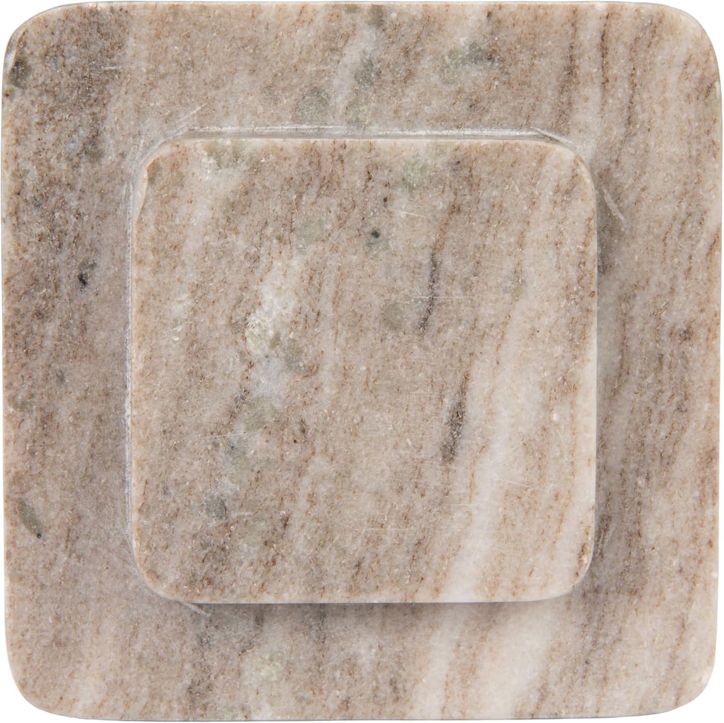 Bloomingville Heavy Duty Marble Bookends, Beige, Set of 2