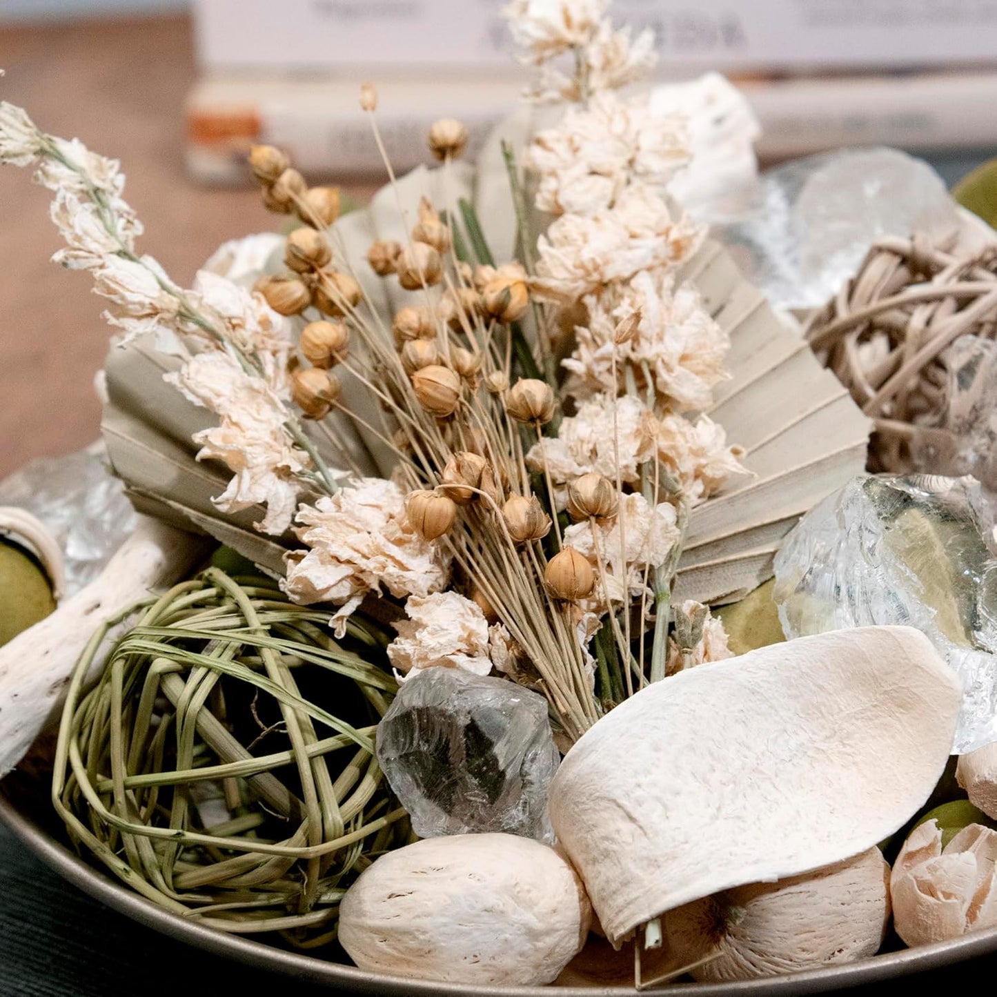 ANDALUCA Maison Box Fragrance Potpourri Decorative Vase & Bowl Filler Home Décor (Coconut Sandalwood)