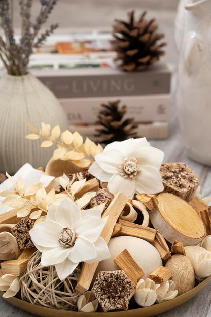 ANDALUCA Maison Box Fragrance Potpourri Decorative Vase & Bowl Filler Home Décor (Coconut Sandalwood)