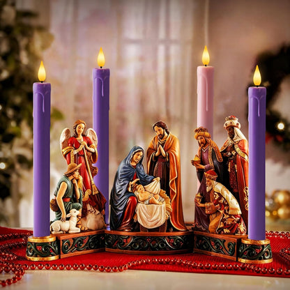 Homemory 6 Pcs Flameless Taper Candles with Remote, Timer, Dimmer, Ivory Battery Operated CandleSticks with Flickering Light, Plastic Led Window Candles, 9.6 Inches for Halloween Christmas Decoration