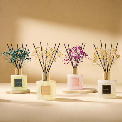 Cocorrína Reed Diffuser Sets, 6.7 fl oz. Black Forest Diffuser with Sticks Home Fragrance Reed Diffuser for Bathroom Shelf Decor