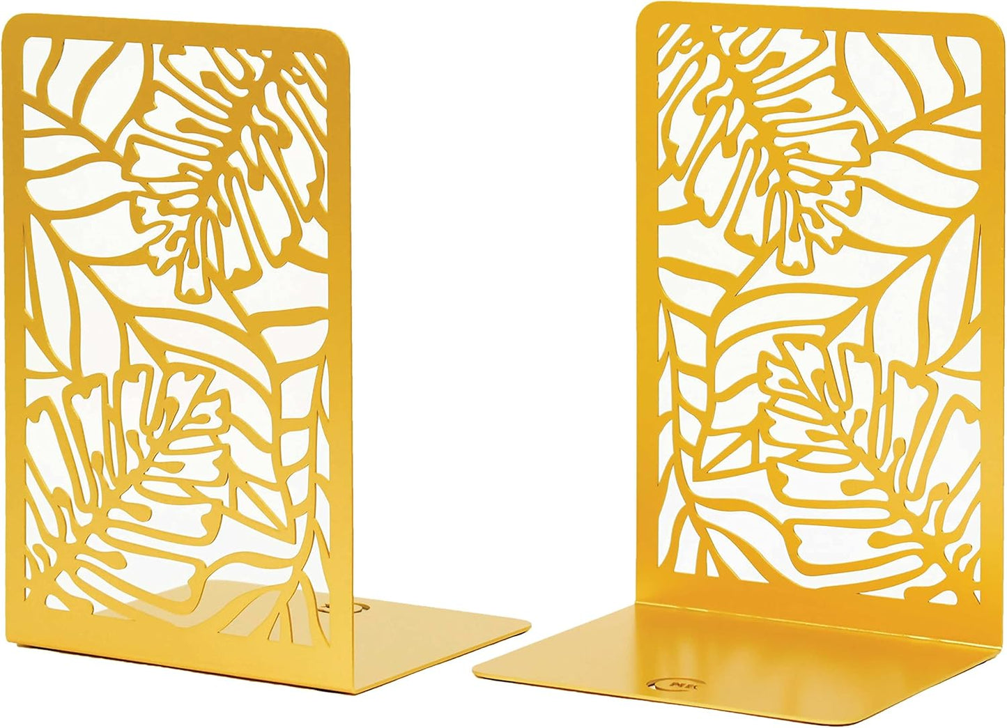 CNK Premium BookEnds - Heavy Duty Metal Book Stoppers for Home Office, Decorative Book Shelf Holders (Hummingbird Black)