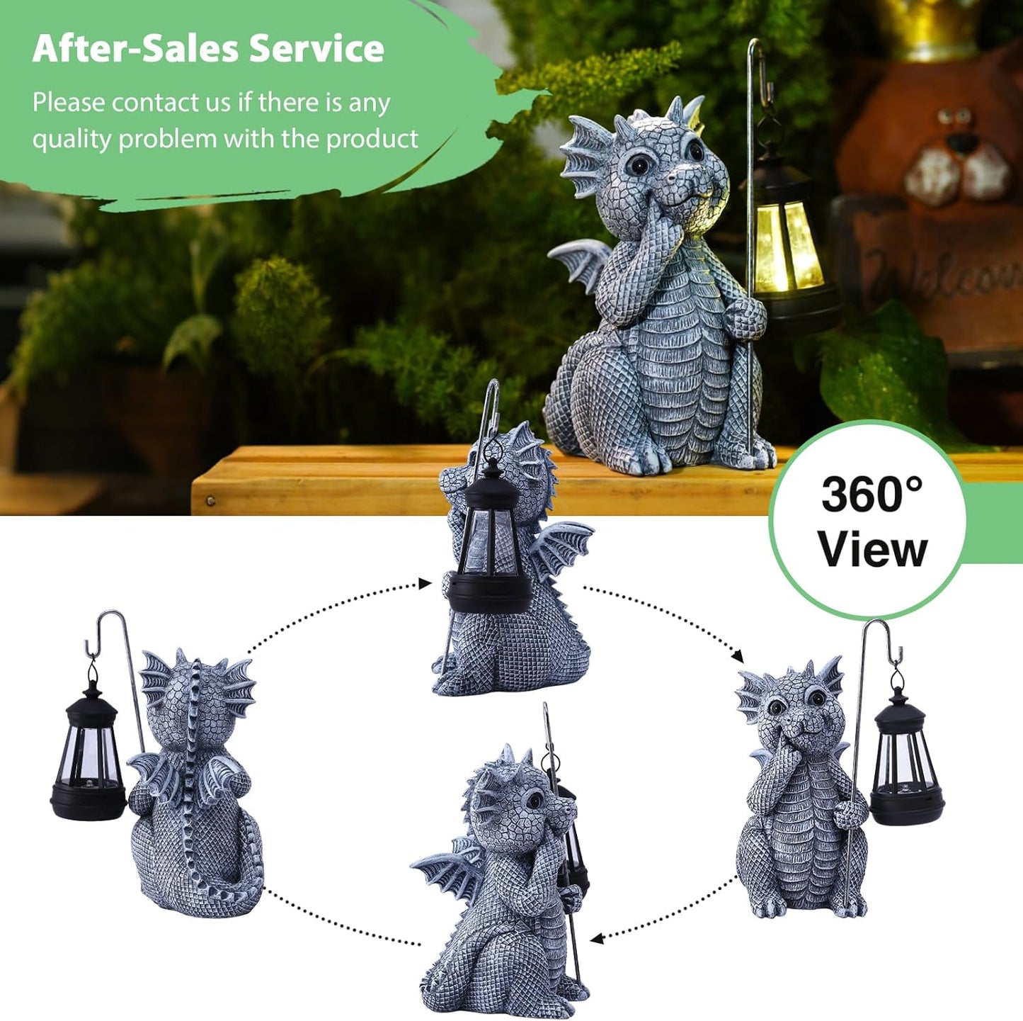 Goodeco Elephant Statue for Garden Decor with Gift Appeal - Ideal Gifts for Women, Mom or Birthdays, Beautifully Crafted Outdoor & Home Decor to Wow Your Guests (11" Elephant)