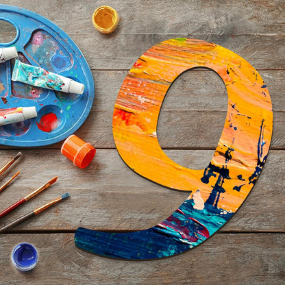 17 inch Large Wooden Sign & for Wall Decor, Big Wood Symbol &, Giant Paintable Blank Wooden Shapes for Crafts, Unfinished Wood Cutouts for Birthday Party, Rustic Wedding, Christmas Decor, Baby Shower