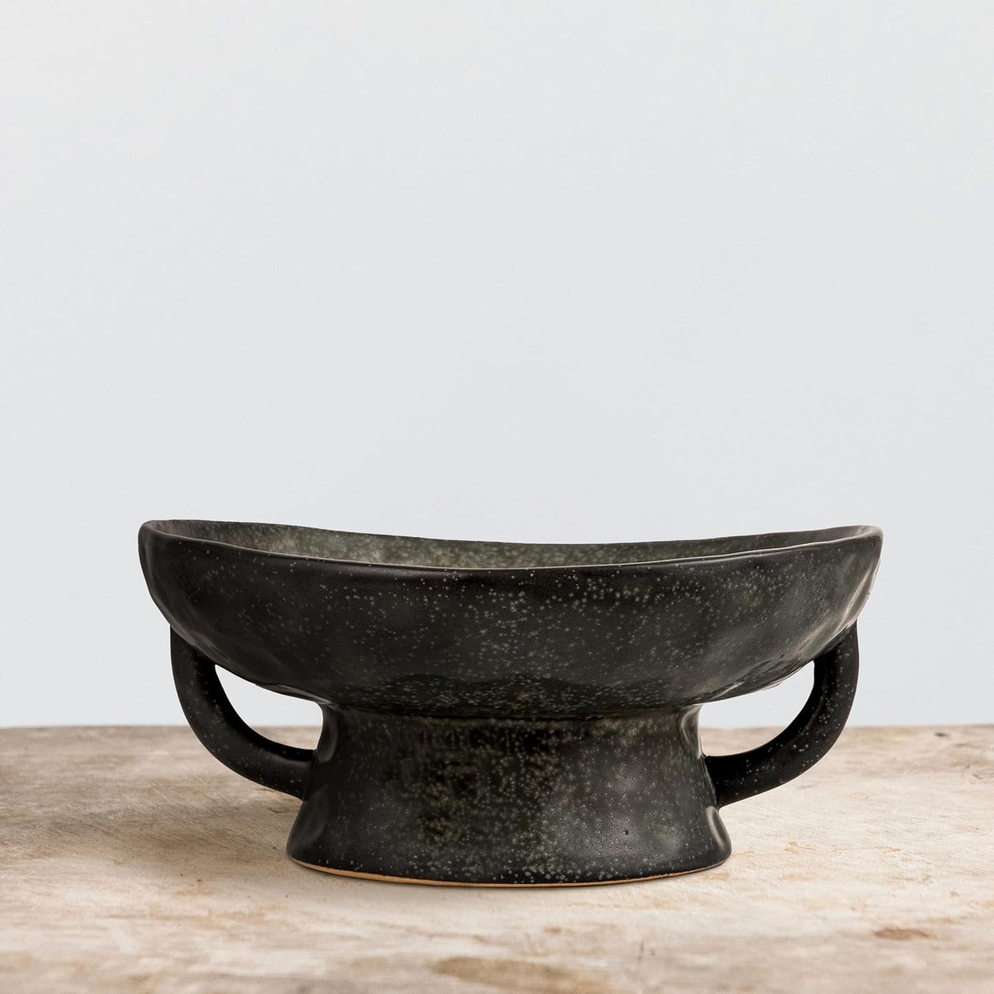 Creative Co-Op Stoneware Bowl w Reactive Glaze, White
