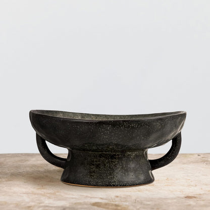 Creative Co-Op Stoneware Bowl w Reactive Glaze, White