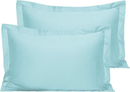 NTBAY Cotton 26x26 Euro Sham Covers - 500 Thread Count Egyptian Cotton Euro Pillow Covers, 2 Pack Super Soft and Breathable 26x26 Pillow Covers, Square Pillow Cases, White