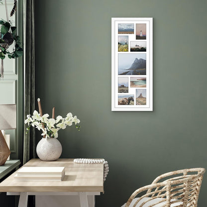 Americanflat 4x6 Collage Picture Frame with Polished Plexiglass - Multi Picture Frames Fit Sixteen 4x6 Photos or Use as One 18x26 Poster Frame for Wall Display - Signature Collection - Black