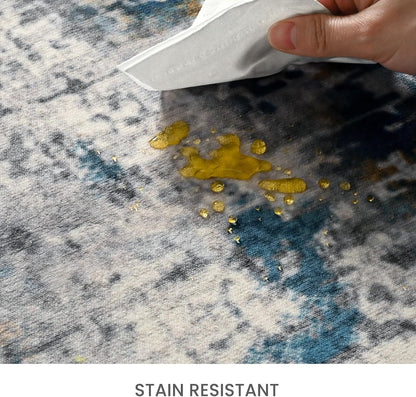 Ompaa 2x6 Rug Runners for Hallways Kitchen Runner Rug Non Slip Washable Grey Long Runner Rugs with Rubber Backing Soft Abstract Carpet Runner for Hallways, Kitchen, Bedroom, Bathroom, Entryway - Colors B