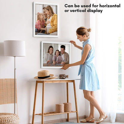 Americanflat 16x20 Picture Frame with Polished Plexiglass - Black Picture Frame - Wide Photo Frames Made of Engineered Wood for Vertical or Horizontal Wall Display - Epic Collection - Black - Colors B