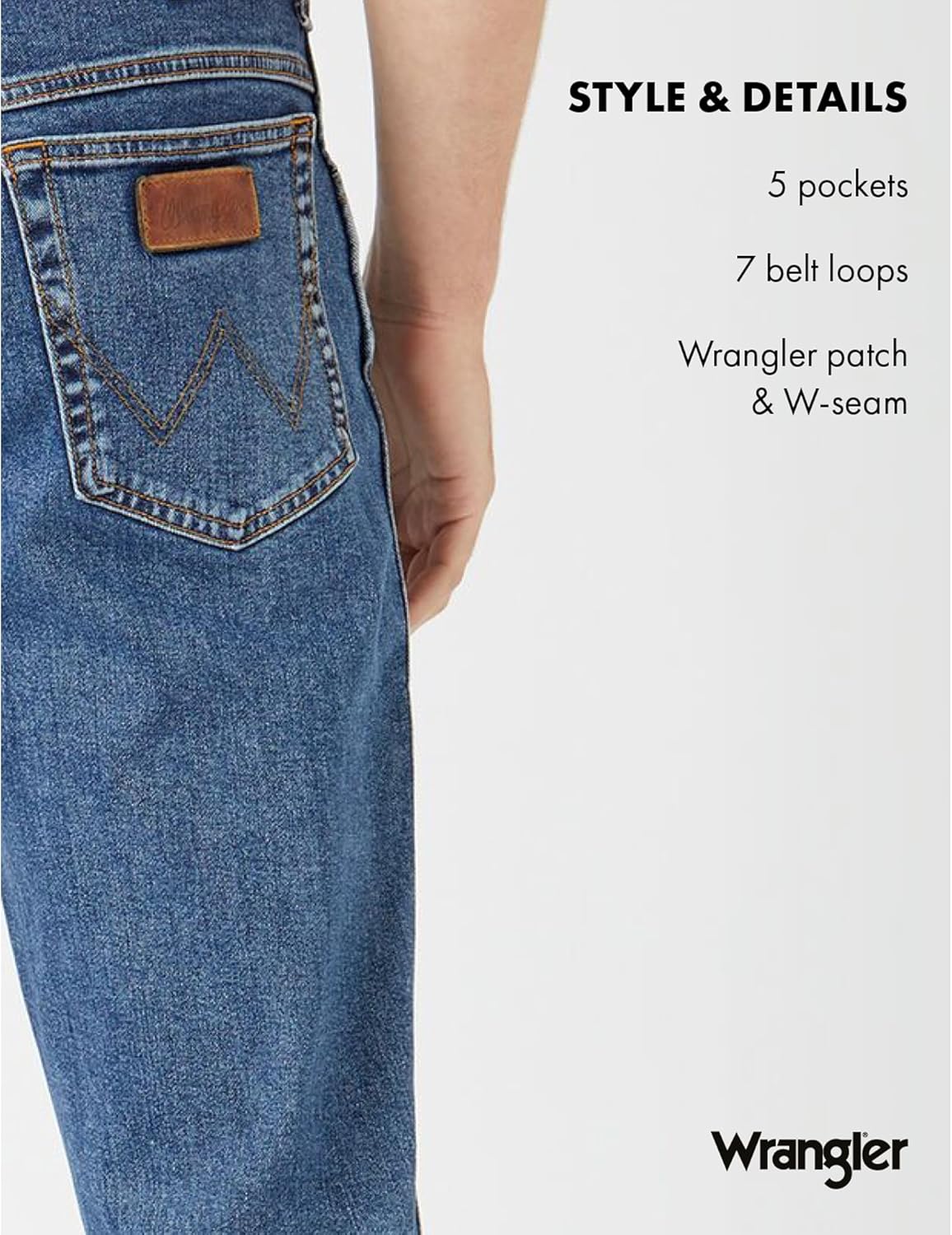 Wrangler Men's Rugged Wear Classic Fit Jean - Colors A