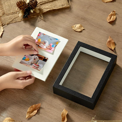 11x14 Shadow Box Display Case Picture Frame with Soft Linen Back, Large Deep Black Shadow Box 11x14 for Flowers Medal Display Case Jersey pet Graduation Memorabilia Baby Ltems Crafts Photos