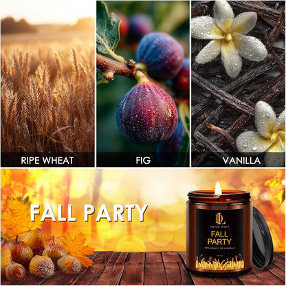 Scented Candles Set, 4 Pack Soy Candles for Home Scented, Candle Gifts for Men Women, Scents of Pineapple Cocktail/Coconut Vanilla/Pink Sands/Bahamian Breeze