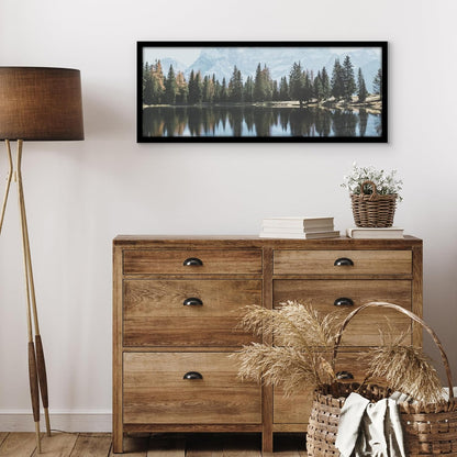 Americanflat 12x18 Poster Frame with Shatter-Resistant Glass - Signature Collection - Gallery-Style Frames Made of Engineered Wood - Photo Frame for Wall Display - Black - Colors C