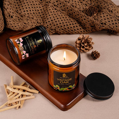 Scented Candles Set, 4 Pack Soy Candles for Home Scented, Candle Gifts for Men Women, Scents of Pineapple Cocktail/Coconut Vanilla/Pink Sands/Bahamian Breeze