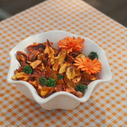 Spring Potpourri Bags,Vanilla Scented Potpourri Bowl Fillers,Dried Flowers,Home Fragrance Sachet of Petal, Vase Decor (White Caramel)-Mini