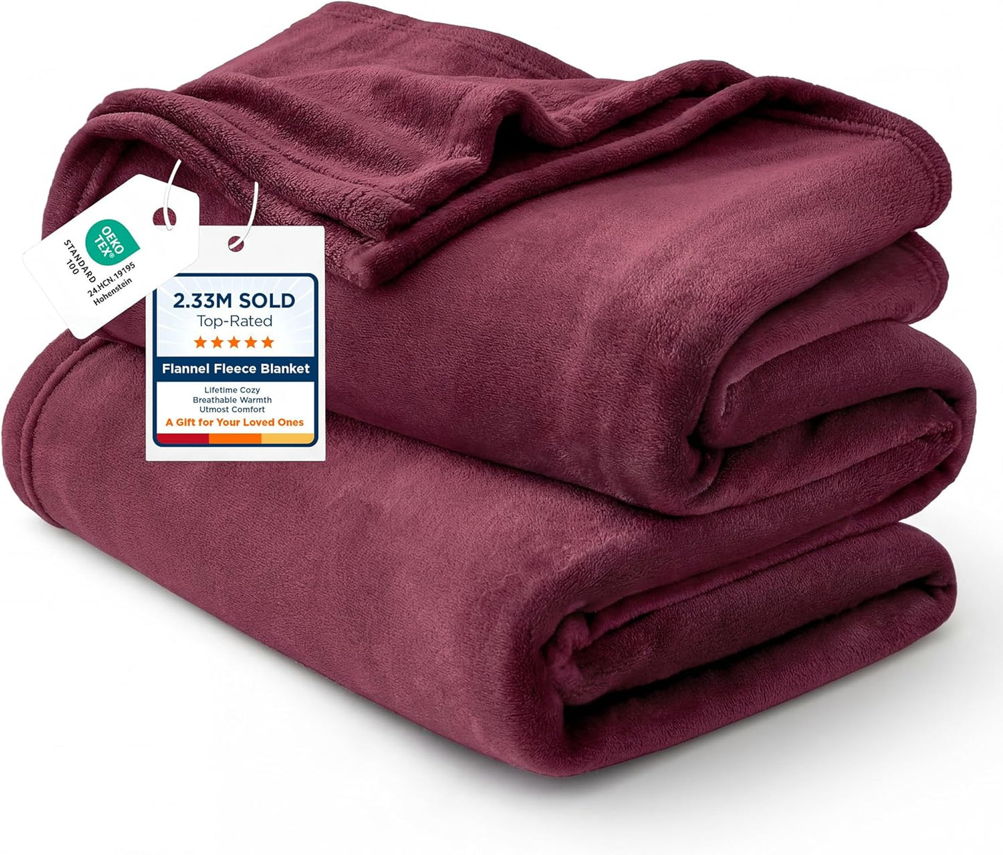 Bedsure GentleSoft Fleece Throw Blanket for Couch Grey - Lightweight Plush Fuzzy Cozy Soft Blankets and Throws for Sofa, Couch, Travel, Camping, 50x60 inches - Colors B