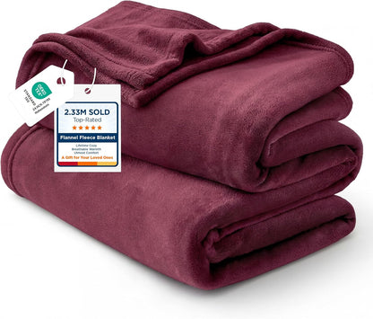 Bedsure GentleSoft Fleece Throw Blanket for Couch Grey - Lightweight Plush Fuzzy Cozy Soft Blankets and Throws for Sofa, Couch, Travel, Camping, 50x60 inches - Colors B