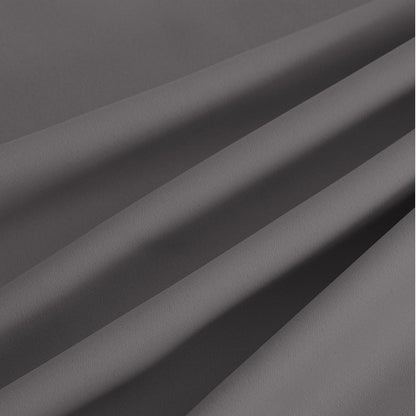 NICETOWN Halloween Pitch Black Solid Thermal Insulated Grommet Blackout Curtains/Drapes for Bedroom Window (2 Panels, 42 inches Wide by 63 inches Long, Black) - Colors E