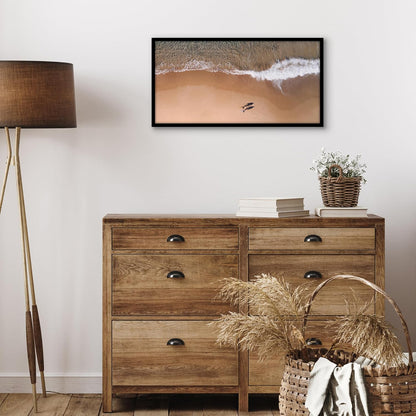 Americanflat 24x36 Poster Frame with Polished Plexiglass - Streamline Collection - Thin Border Picture Frame for Wall Display - Hanging Hardware Included - Black - Colors A
