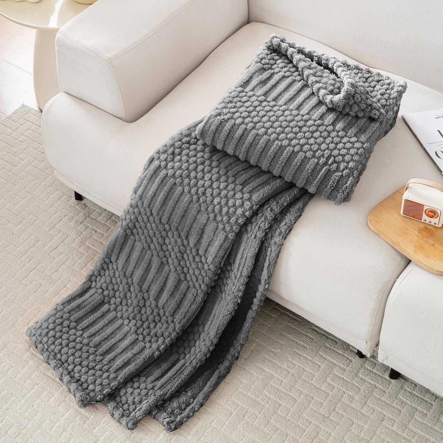 50x70 Inch Rust Throw Blanket - Soft & Fluffy Fleece, Cute & Aesthetic, Perfect for Sofa, Couch, Chair, Bed, Living Room & Bedroom, All-Season Use, Plush & Cozy Decorative Blanket
