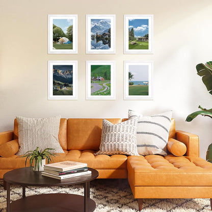 FIXSMITH 10 Pack Picture Frames Collage Wall Decor for Mounting or Tabletop Display, Gallery Wall Frame Set with Two 8x10 Black Frames, Four 5x7 Frames and Four 4x6 Frames, Multi-Pack Photo Frame Set